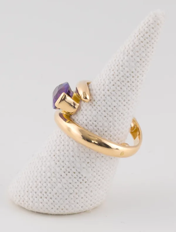 Bague Or Jaune & Améthyste