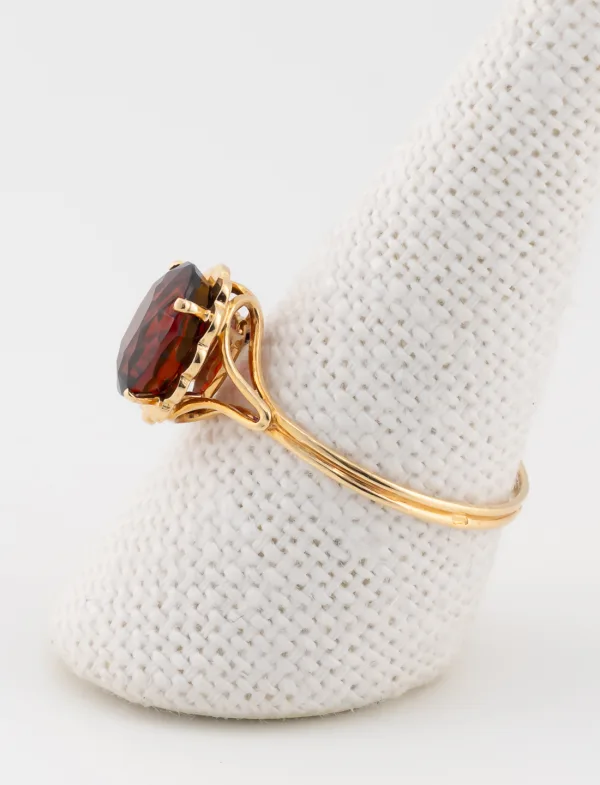 Bague Grenat Or Jaune