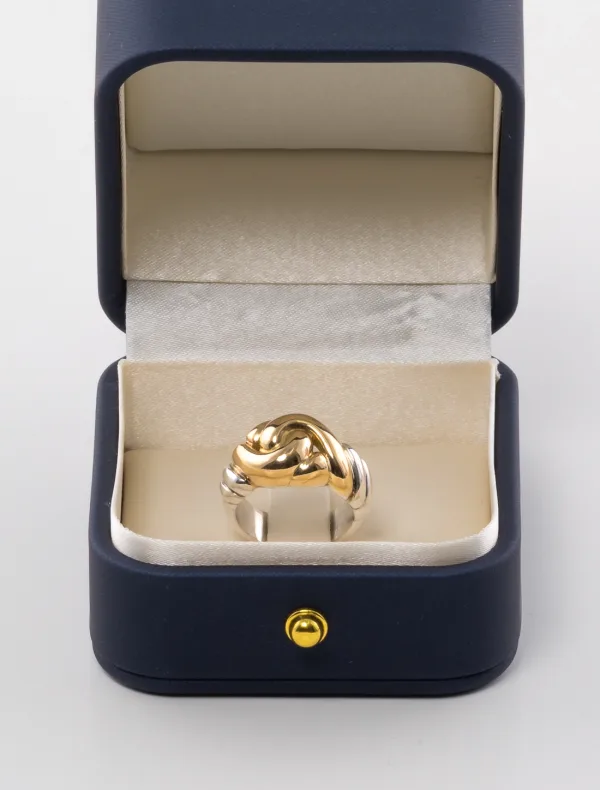 Bague Hermès Vintage Noeud Or & Argent