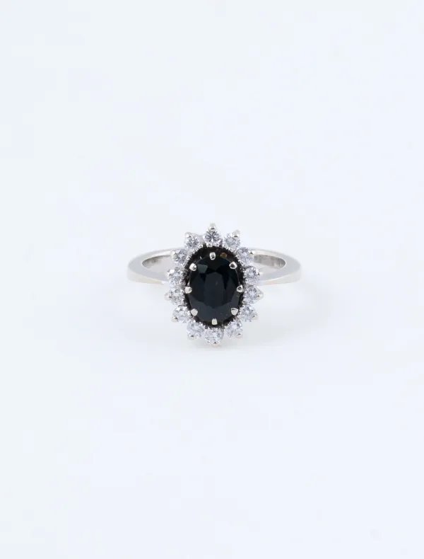 Bague Marguerite Or Blanc