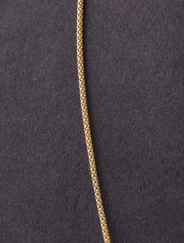 Collier Sautoir Boules Trois Ors