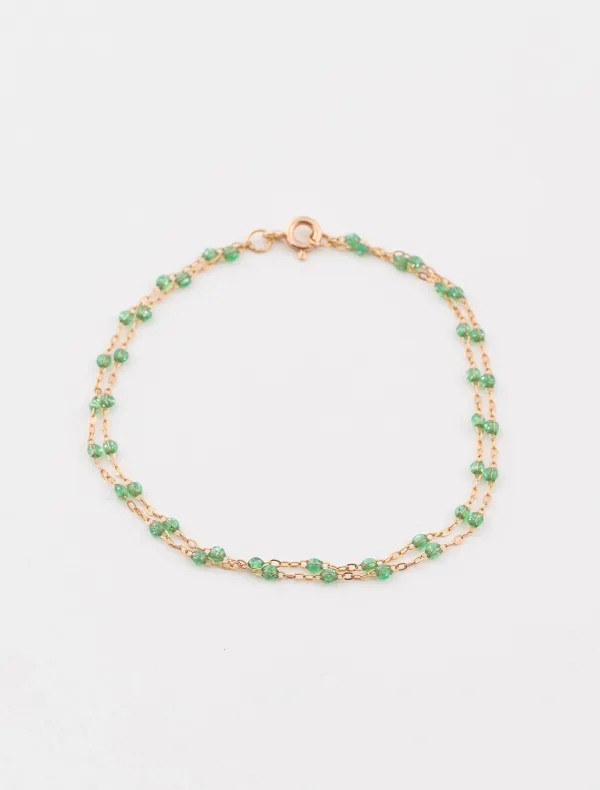 Bracelet Or Rose et Perles de Résine