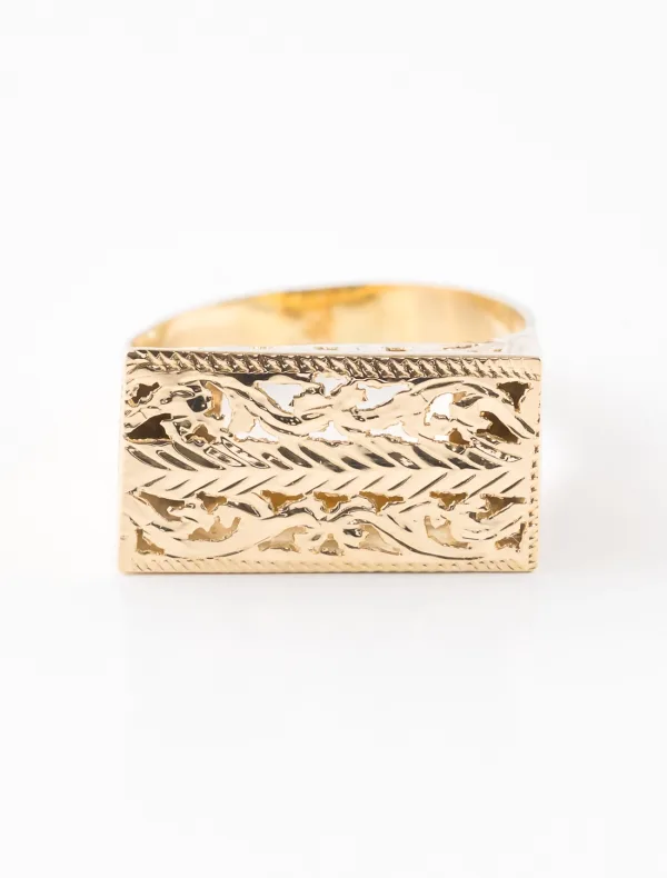 Bague Ajourée Or Jaune