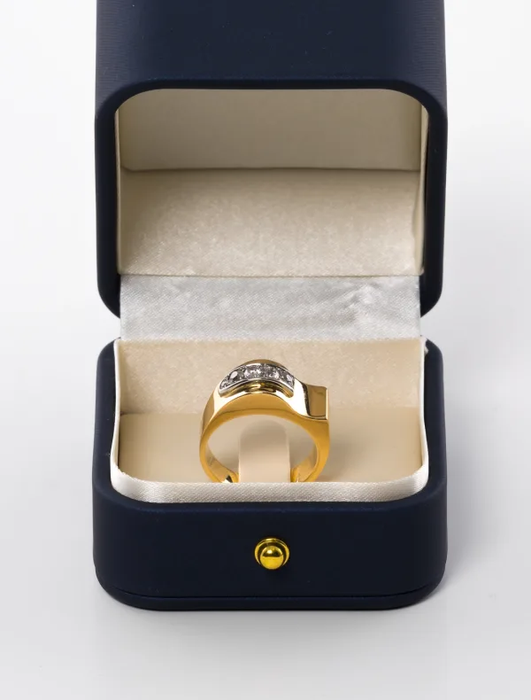 Bague Tank Or & Diamants