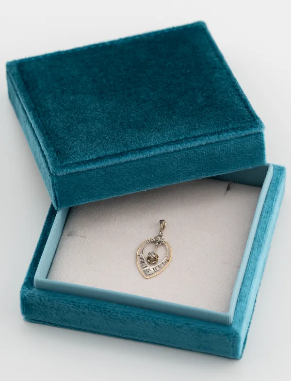 Pendentif Art Déco Goutte Diamants