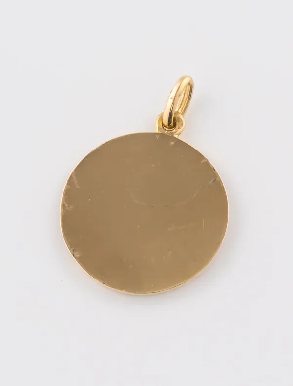 Médaille Vierge en Majesté Or Jaune
