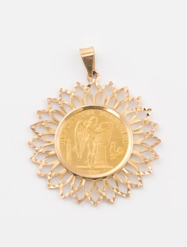 Pendentif Porte Pièce 20f Napoléon Or
