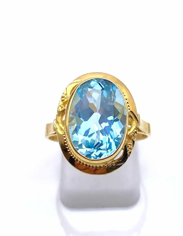 Bague Or Jaune & Topaze