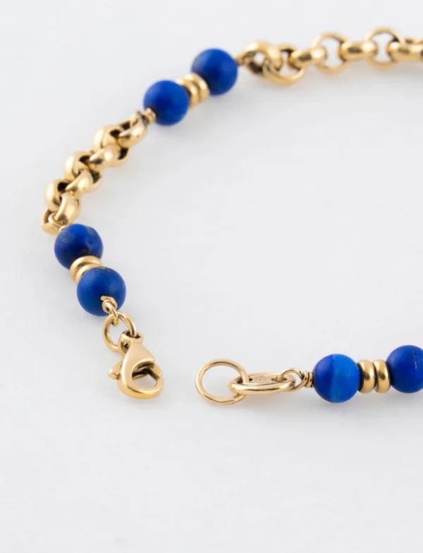Bracelet Lapis Lazuli & Or Jaune