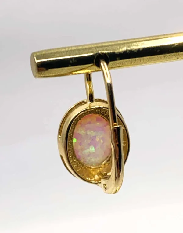 Boucles d'Oreilles Or Jaune & Opales