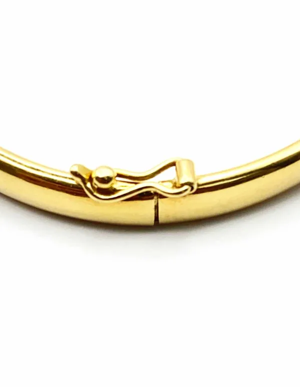 Bracelet Jonc Ovale Ouvrant Or 18K