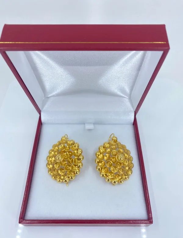 Boucles d'Oreilles Tété Négresse Or Jaune