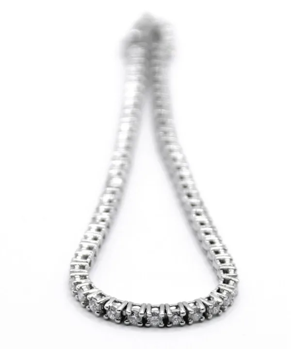 Bracelet Rivière de diamants en or blanc