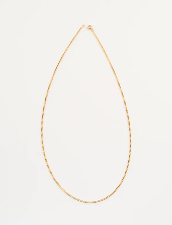 Collier Chaine Gourmette Or Jaune