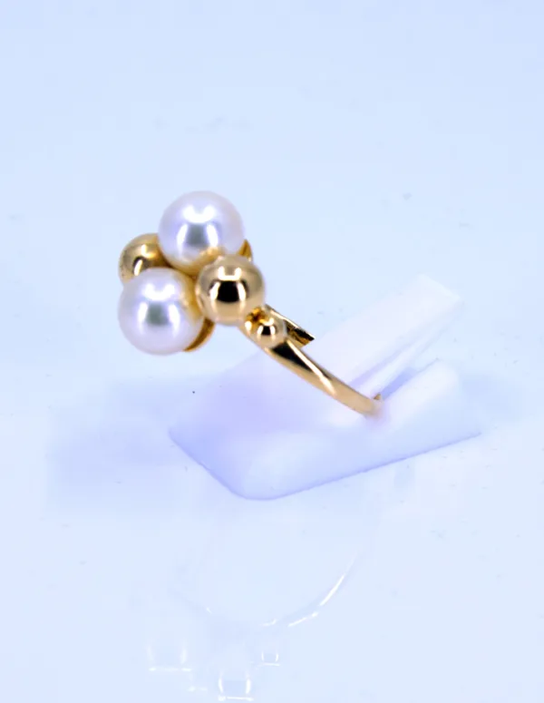 Bague Perles d'Or & Perles de Culture