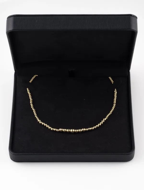 Collier Boules Or Jaune