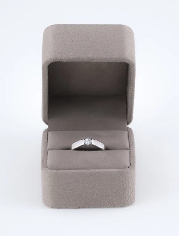 Bague Diamant Solitaire Or Blanc